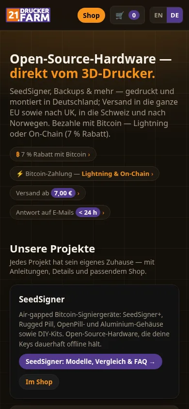 21drucker.farm mobile view