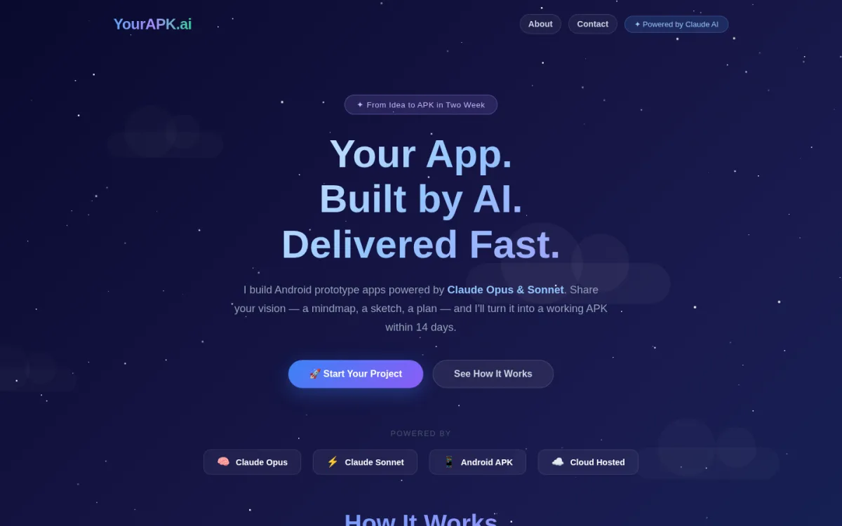 YourAPK.ai desktop view